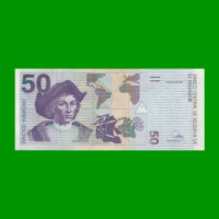 BILLETE DE EL SALVADOR 50 COLONES, PICK 150a, AÑO 1997 ESTADO EXCELENTE+.-