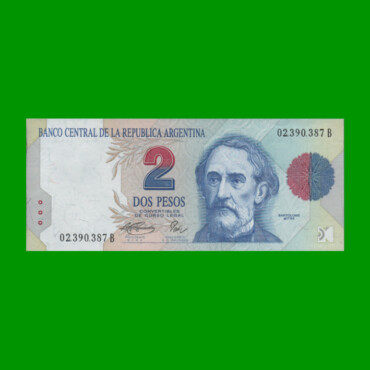 PESOS CONVERTIBLES 1er DISEÑO $2,00, BOT 3016, AÑO 1994, ESTADO EXCELENTE+.-