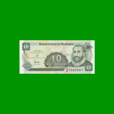 BILLETE DE NICARAGUA 10 CENTAVOS, PICK 169, ESTADO SIN CIRCULAR.-