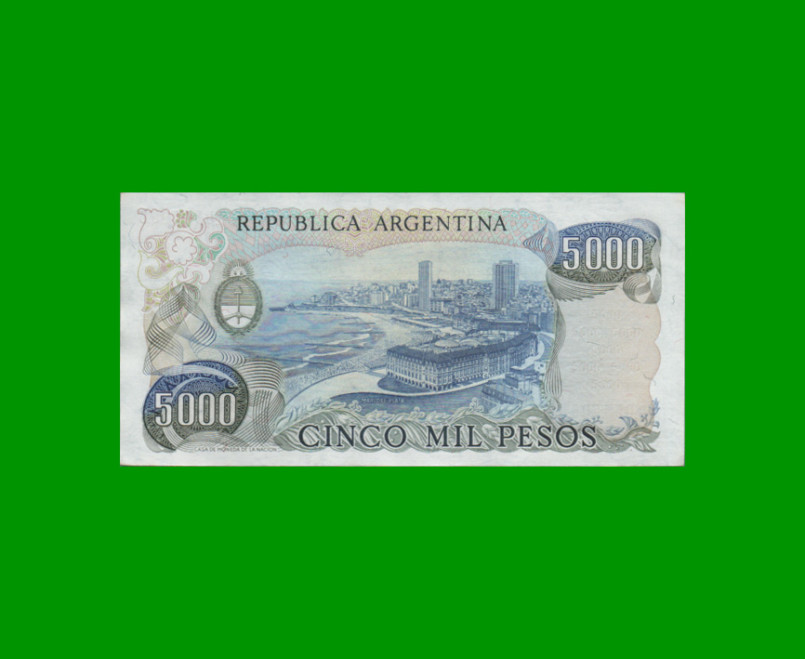 PESOS LEY 18.188 $5.000,00, BOT 2476, AÑO 1982, ESTADO SIN CIRCULAR.- - Imagen 2