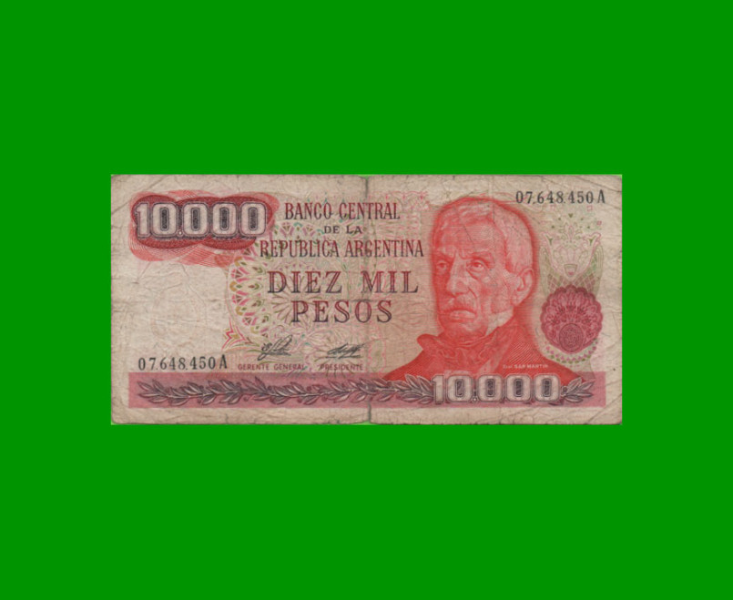 PESOS LEY 18.188 $10.000,00, BOT 2478, AÑO 1976, ESTADO BUENO.-