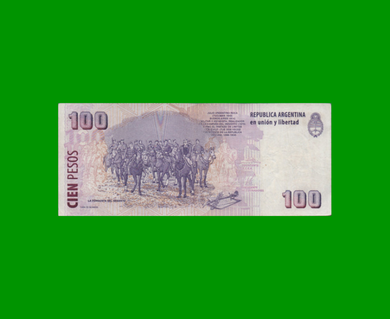 PESOS CONVERTIBLES 2do DISEÑO $100,00, BOT 3716, AÑO 2004, ESTADO BUENO+.- - Imagen 2