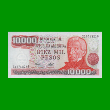PESOS LEY 18.188 $10.000,00, BOT 2482, AÑO 1977, ESTADO SIN CIRCULAR.-
