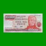 PESOS LEY 18.188 $10.000,00, BOT 2484, AÑO 1978, ESTADO EXCELENTE.-
