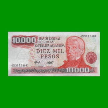 PESOS LEY 18.188 $10.000,00, BOT 2484, AÑO 1978, ESTADO EXCELENTE.-