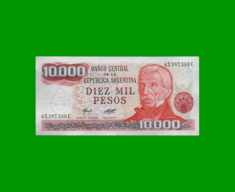 PESOS LEY 18.188 $10.000,00, BOT 2484, AÑO 1978, ESTADO EXCELENTE.-