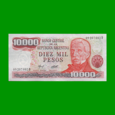 PESOS LEY 18.188 $10.000,00, BOT 2485, AÑO 1978, ESTADO EXCELENTE.-