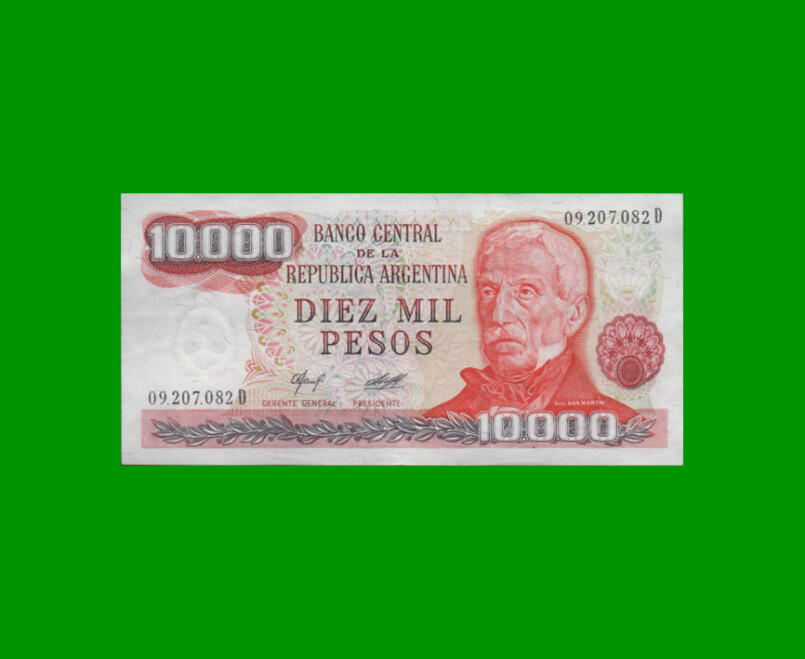 PESOS LEY 18.188 $10.000,00, BOT 2485, AÑO 1978, ESTADO EXCELENTE.-