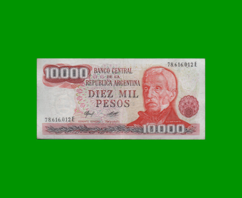 PESOS LEY 18.188 $10.000,00, BOT 2486, AÑO 1978, ESTADO EXCELENTE- .-