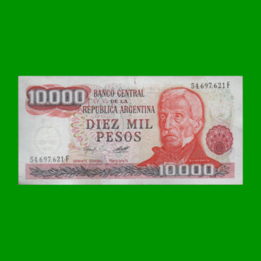 PESOS LEY 18.188 $10.000,00, BOT 2488, AÑO 1979, ESTADO EXCELENTE.-