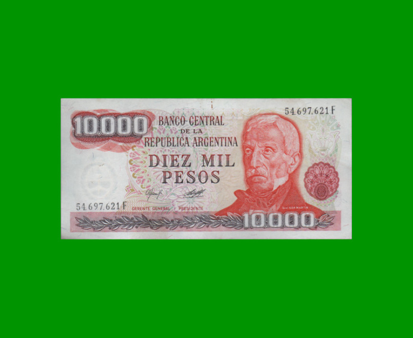 PESOS LEY 18.188 $10.000,00, BOT 2488, AÑO 1979, ESTADO EXCELENTE.-