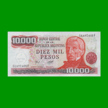 PESOS LEY 18.188 $10.000,00, BOT 2488, AÑO 1979, ESTADO EXCELENTE.-