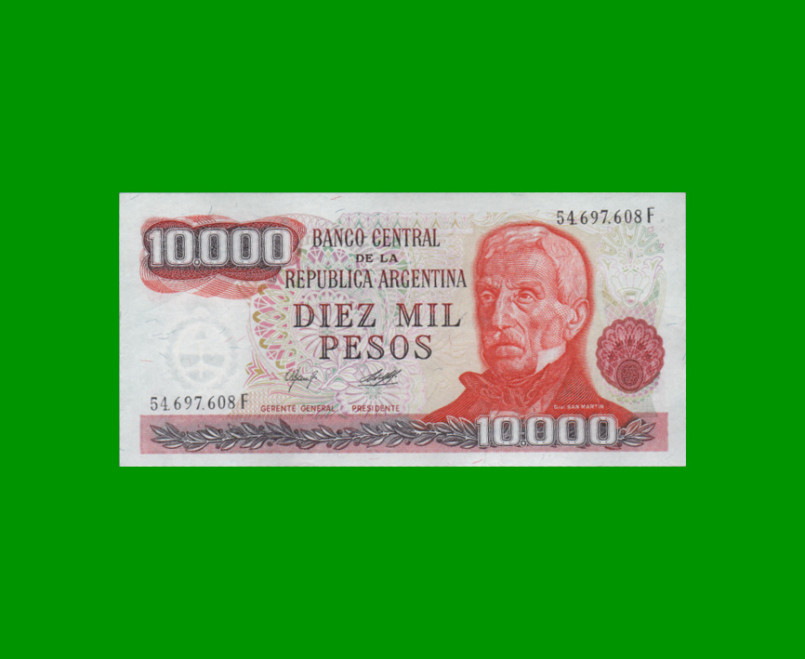 PESOS LEY 18.188 $10.000,00, BOT 2488, AÑO 1979, ESTADO EXCELENTE.-