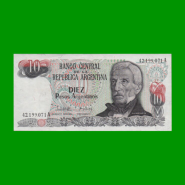 PESOS ARGENTINOS $10,00, BOT 2612, AÑO 1984, ESTADO EXCELENTE+ .-