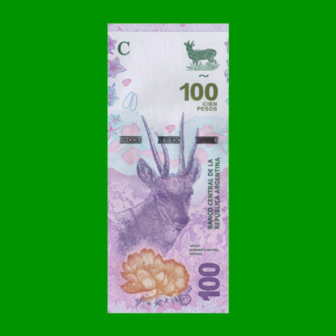 REPOSICION BILLETE CONVERTIBLE TERCER DISEÑO $ 100,00, BOT NEW, ESTADO SIN CIRCULAR.-