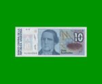 BILLETE DE AUSTRALES, 10 AUSTRALES, BOT 2822, AÑO 1988, ESTADO SIN CIRCULAR.-