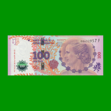 PESOS 3er DISEÑO $100,00, BOT 4305, AÑO 2013, ESTADO EXCELENTE+.-