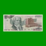 BILLETE DE MEXICO $2.000,00 PICK 86c, AÑO 1989, ESTADO EXCELENTE.-