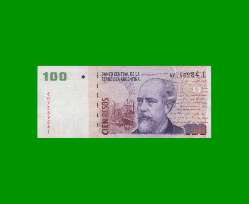 PESOS CONVERTIBLES 2do DISEÑO $100,00, BOT 3726, AÑO 2008, ESTADO MUY BUENO+.-