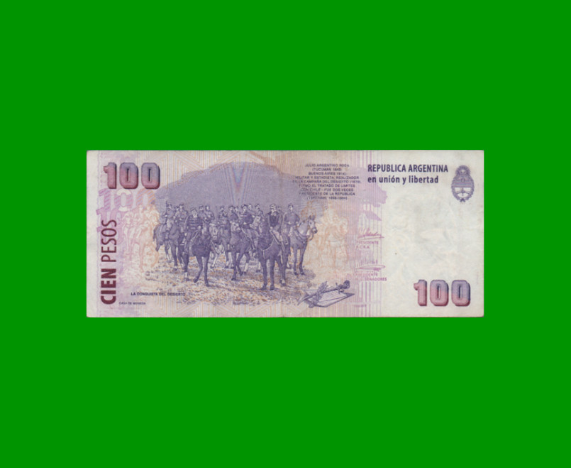 PESOS CONVERTIBLES 2do DISEÑO $100,00, BOT 3728, AÑO 2008, ESTADO MUY BUENO- .- - Imagen 2