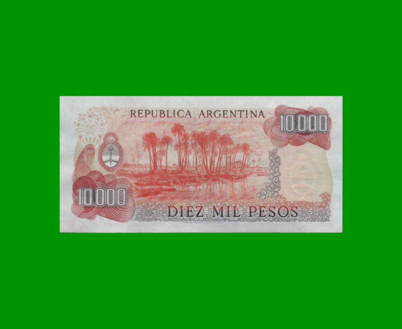 PESOS LEY 18.188 $10.000,00, BOT 2492a, AÑO 1980, ESTADO EXCELENTE+ .- - Imagen 2