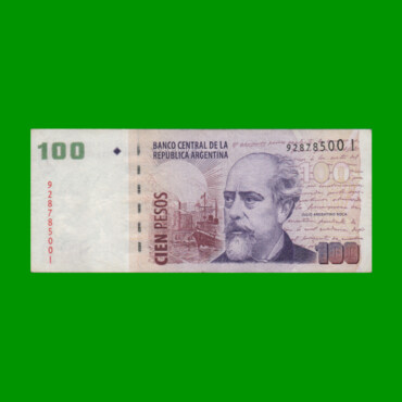 PESOS CONVERTIBLES 2do DISEÑO $100,00, BOT 3728, AÑO 2008, ESTADO MUY BUENO- .-