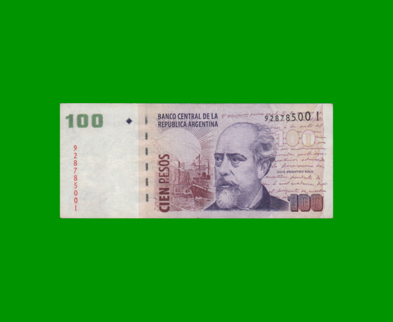 PESOS CONVERTIBLES 2do DISEÑO $100,00, BOT 3728, AÑO 2008, ESTADO MUY BUENO- .-