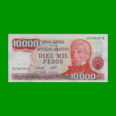 PESOS LEY 18.188 $10.000,00, BOT 2492a, AÑO 1980, ESTADO EXCELENTE+ .-