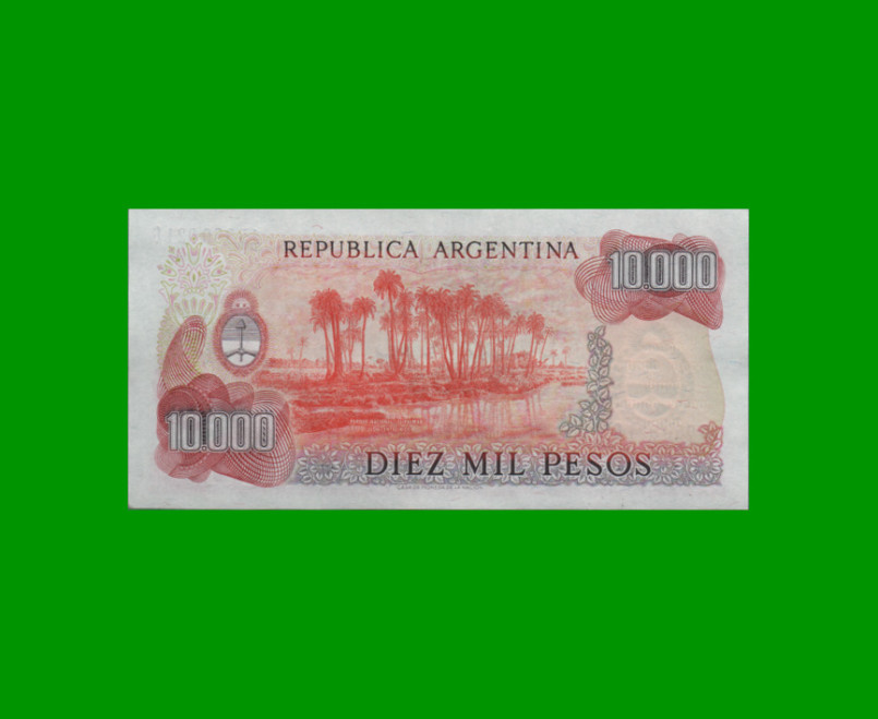 PESOS LEY 18.188 $10.000,00, BOT 2492a, AÑO 1980, ESTADO SIN CIRCULAR .- - Imagen 2