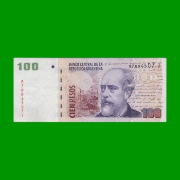 PESOS CONVERTIBLES 2do DISEÑO $100,00, BOT 3729, AÑO 2008, ESTADO EXCELENTE- .-