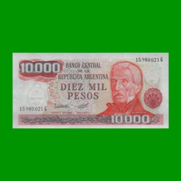 PESOS LEY 18.188 $10.000,00, BOT 2492a, AÑO 1980, ESTADO SIN CIRCULAR .-