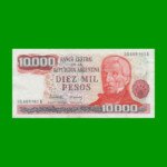 PESOS LEY 18.188 $10.000,00, BOT 2494, AÑO 1982, ESTADO EXCELENTE.-