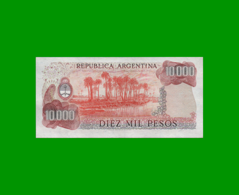 PESOS LEY 18.188 $10.000,00, BOT 2495, AÑO 1983, ESTADO EXCELENTE+ .- - Imagen 2