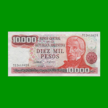 PESOS LEY 18.188 $10.000,00, BOT 2495, AÑO 1983, ESTADO EXCELENTE+ .-