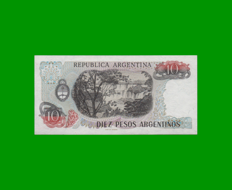 PESOS ARGENTINOS $10,00, BOT 2614, AÑO 1984, ESTADO EXCELENTE+ .- - Imagen 2