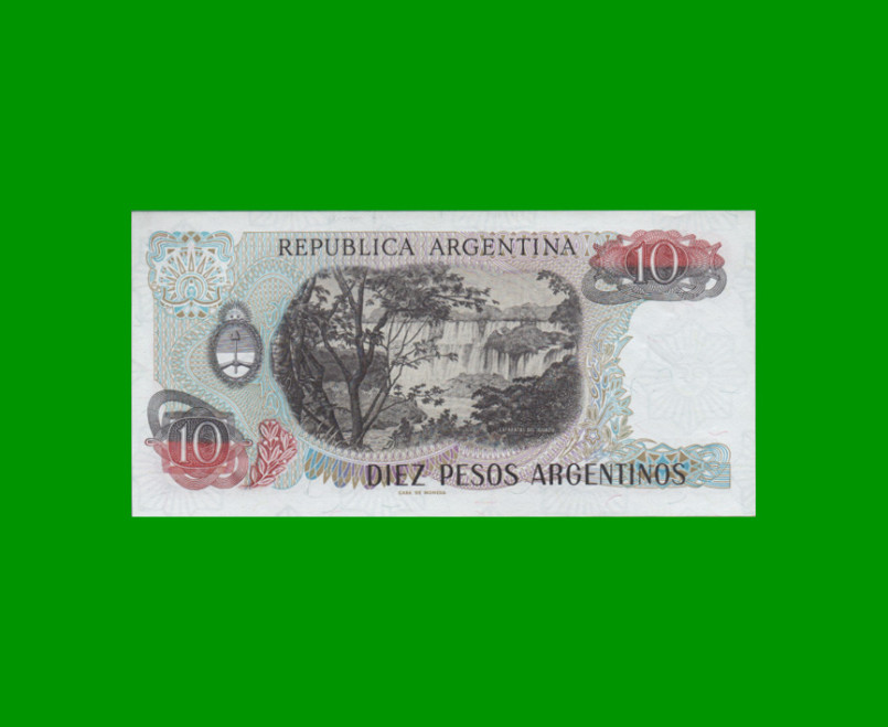 PESOS ARGENTINOS $10,00, BOT 2614b, AÑO 1984, ESTADO EXCELENTE.- - Imagen 2