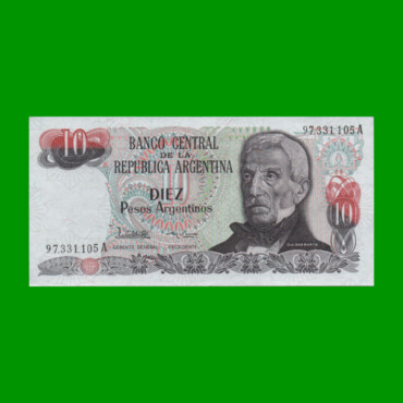 PESOS ARGENTINOS $10,00, BOT 2614b, AÑO 1984, ESTADO SIN CIRCULAR.-