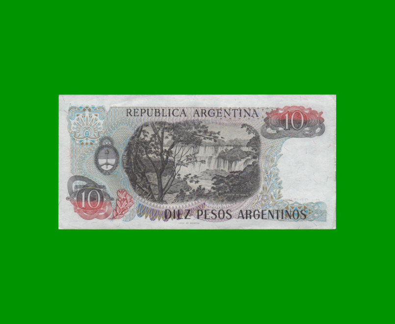 PESOS ARGENTINOS $10,00, BOT 2614a, AÑO 1984, ESTADO EXCELENTE.- - Imagen 2