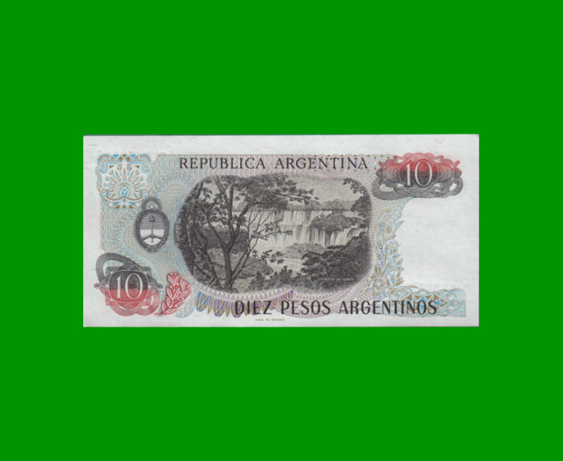 PESOS ARGENTINOS $10,00, BOT 2614a, AÑO 1984, ESTADO EXCELENTE+ .- - Imagen 2