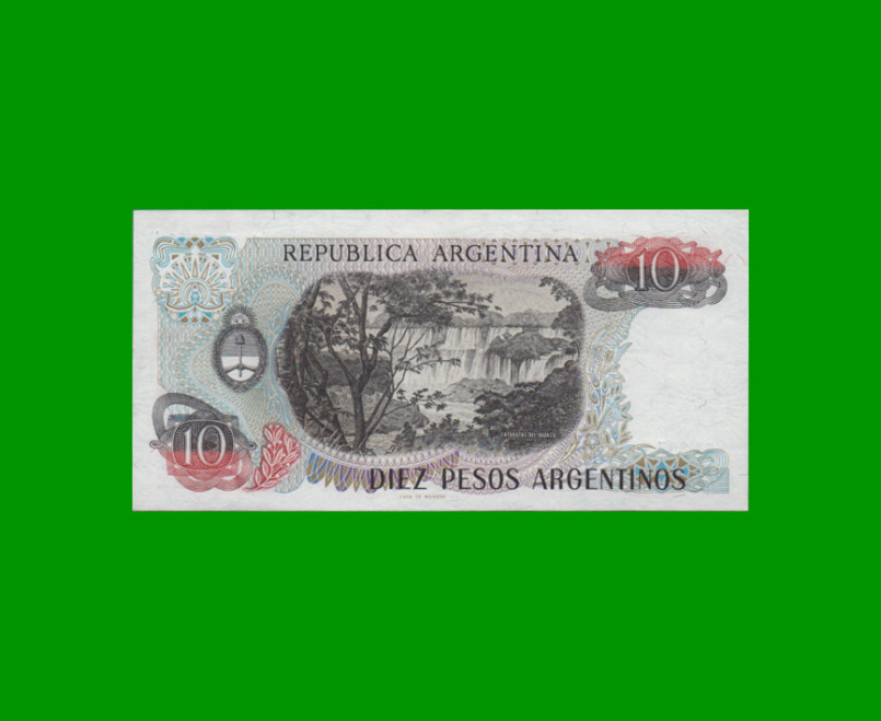 PESOS ARGENTINOS $10,00, BOT 2614a, AÑO 1984, ESTADO SIN CIRCULAR.- - Imagen 2