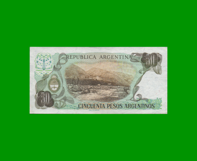 PESOS ARGENTINOS $50,00, BOT 2617, AÑO 1983, ESTADO EXCELENTE+ .- - Imagen 2