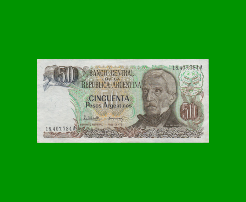 PESOS ARGENTINOS $50,00, BOT 2617, AÑO 1983, ESTADO EXCELENTE+ .-