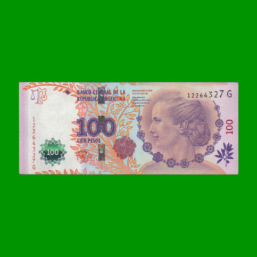 PESOS 3er DISEÑO $100,00, BOT 4306, AÑO 2013, ESTADO EXCELENTE- .-
