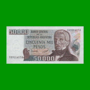 PESOS LEY 18.188 $50.000,00, BOT 2498, AÑO 1980, ESTADO EXCELENTE+ .-