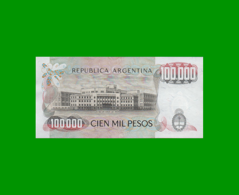 PESOS LEY 18.188 $100.000,00, BOT 2502, AÑO 1979, ESTADO EXCELENTE .- - Imagen 2