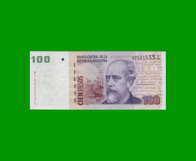 PESOS CONVERTIBLES 2do DISEÑO $100,00, BOT 3735, AÑO 2010, ESTADO EXCELENTE+.-