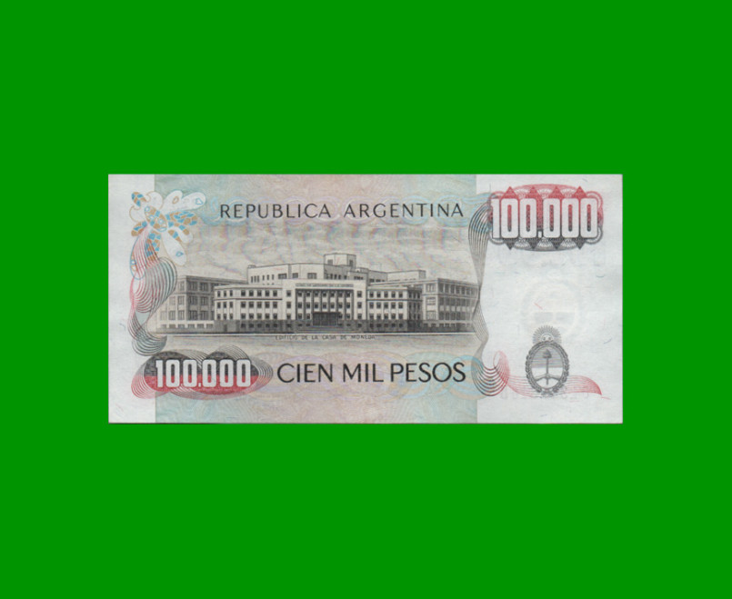 PESOS LEY 18.188 $100.000,00, BOT 2503, AÑO 1980, ESTADO EXCELENTE+ .- - Imagen 2