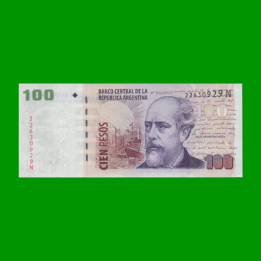 PESOS CONVERTIBLES 2do DISEÑO $100,00, BOT 3738, AÑO 2011, ESTADO SIN CIRCULAR.-