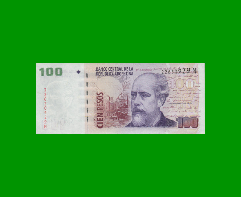 PESOS CONVERTIBLES 2do DISEÑO $100,00, BOT 3738, AÑO 2011, ESTADO SIN CIRCULAR.-