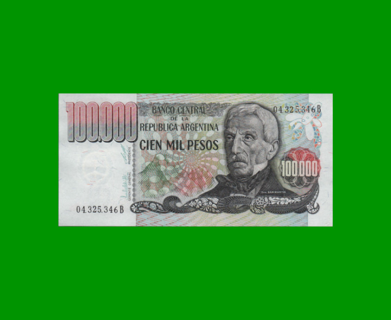 PESOS LEY 18.188 $100.000,00, BOT 2504, AÑO 1980, ESTADO EXCELENTE+ .-